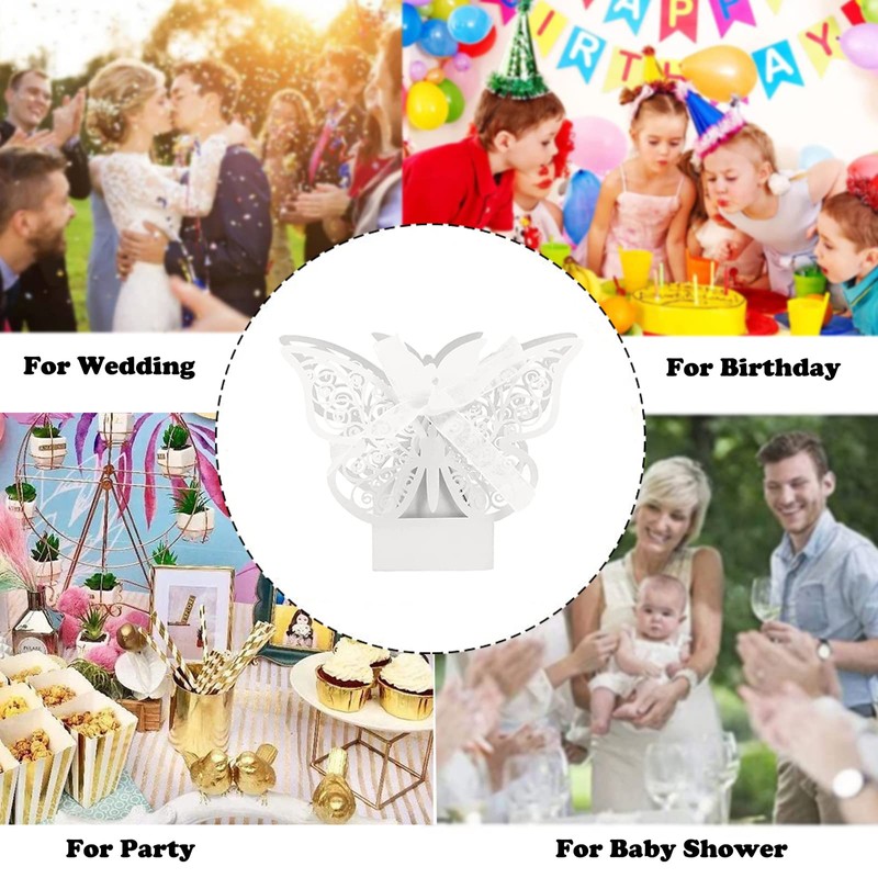 Small Wedding Candy Box - 50 Pieces, Gift Box with