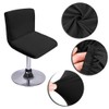 BTSKY Black Bar Stools Slipcovers with Backrest Cover Stretch Chair