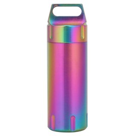 Portable Cases,Metal Pocket Boxes Keychain for Purse for Travel, Daily Container Holder for Men and Women Elderly(Colorful)