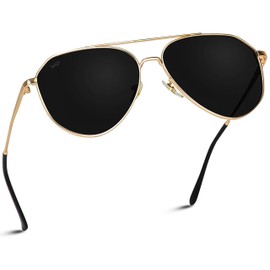 WearMe Pro Polarized Aviator Sunglasses for Women and Men | UV Protection | Reflective Lens | Pink, Blue, Black Aviators