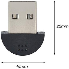 Parishop Ultra Mini PC Microphone World's Smallest USB Microphone USB Microphone for PC Mac USB Microphone for Laptop - Carry Anywhere Anywhere!