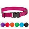 FAVPET Reflective Nylon Dog Collar, Reflective Dog Collar Adjustable, Dog