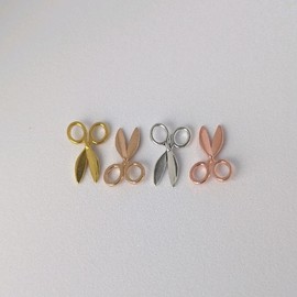 1 Piece Miniature Metal Scissors - Color: Silver