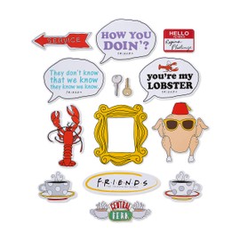 American Greetings Friends Party Supplies, Photo Booth Kit with Props (14 Pieces)