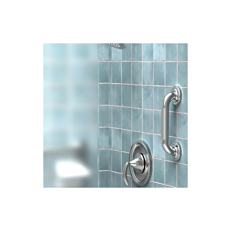 1-1/4" Knurled Grab Bar, ADA Compliant Bath Safety Shower Handrail,