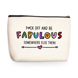 Funny Office Gifts Supplies Retirement Gifts Makeup Bag Cosmetic Travel Bag Going Away Gifts for Coworkers Women Leaving Colleague Employee Farewell Friends Skincare Bag for Boss Day Birthday