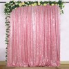ShinyBeauty 4FTx7FT Sequin backdrops,Fuchsia Pink Sequin Photo Booth Backdrop, Party