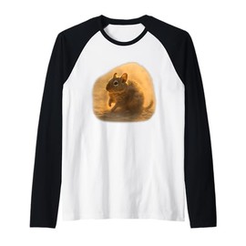 Desert Dust Degu Sunlit Scene Raglan Baseball Tee