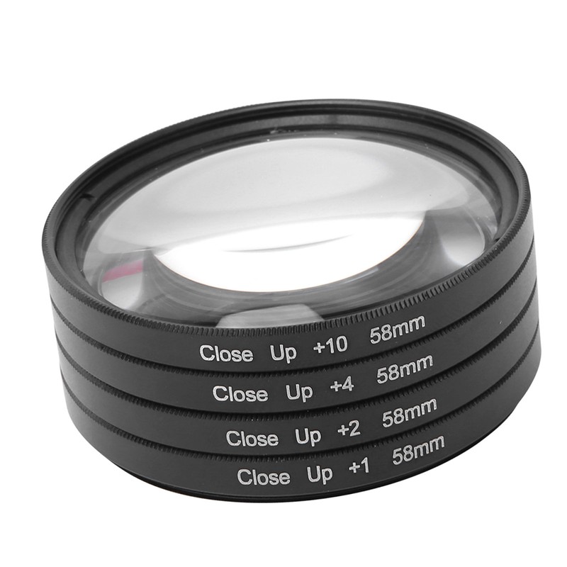 Optical Glass Macro Close Up +1 +2 +4 +10 Lens