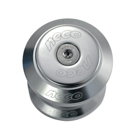 NECO 1-1/8" CNC Alloy Threadless MTB Road Headset with Top Cap, Silver, NC2861