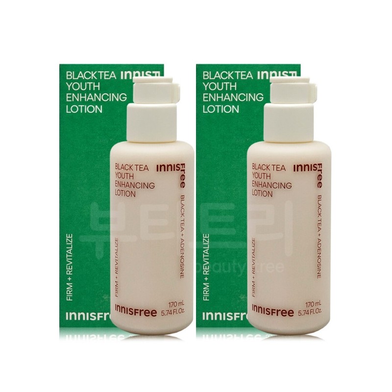Innisfree Black Tea Youth Enhancing Lotion 170ml + 170ml /