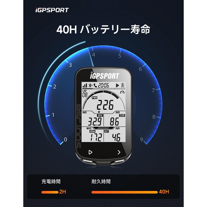 iGPSPORT BSC100S Cycle Computer, GPS Scicon, Bicycle Speedometer, Bluetooth 5.0