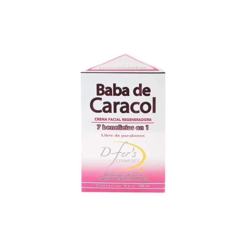 Crema Baba de Caracol D fers 100 ml Hipoalergénica SPF20