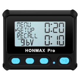 HONMAX 8100 プロフェッショナルインターバルタイマーとストップウォッチ-ブラック。