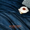 EHEYCIGA Fleece Blanket Navy Throws for Sofas Fluffy Warm Soft