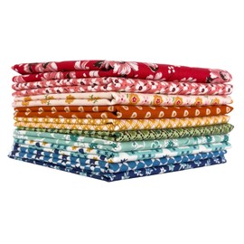 Lily Bella Fabrics Flea Market Fat Quarter Bundle (10 Pieces) by Lori Holt for Riley Blake (LH.FLEAMARKET.A.10FQ)