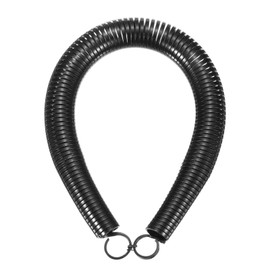sourcing map PVC Spring Tube Bender 27.5mm OD 450mm Long Conduit Pipe Bender Bending Spring for Pipe Bending Devices in Home Hydropower, Black