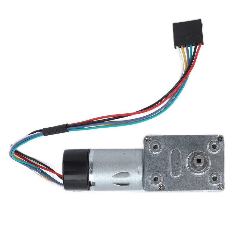 JGY‑370 DC Worm Gear Motor Gear Motor with Encoder Biaxial