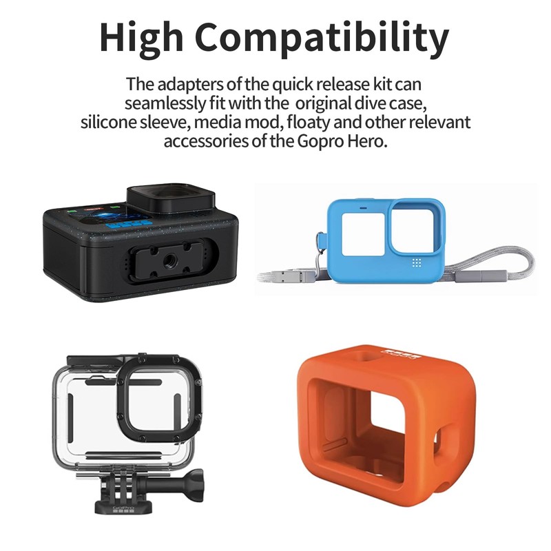 Compatible with GoPro Hero13 12 11 10 9/11 Mini/MAX Magnetic