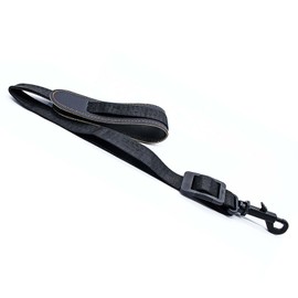 Jiozermi Saxophone Neck Strap, Soft Adjustable Leather Padded, Sax Neck Strap with Plastics Hooks for Sax Music Instrument