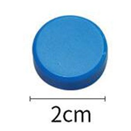 30 Pieces 0.8 Inch Office Supplies Magnets Round Refrigerator Magnets Perfect as Whiteboards Lockers or Fridge Magnets(Red, Yellow, Blue, Green, White)