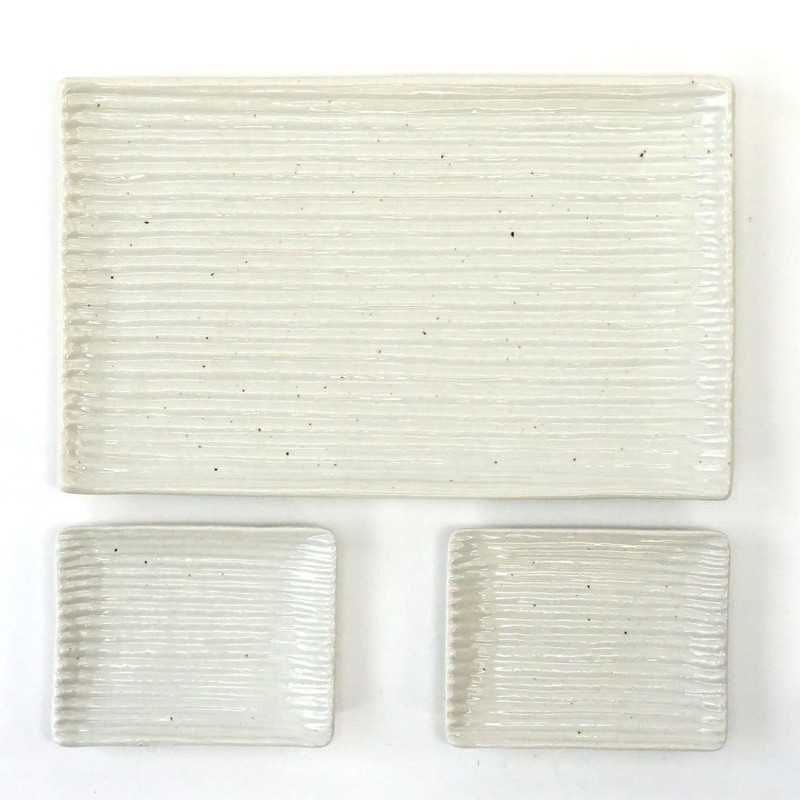 Minoru Pottery Lightweight Shogi Pottery & Small Plate Set