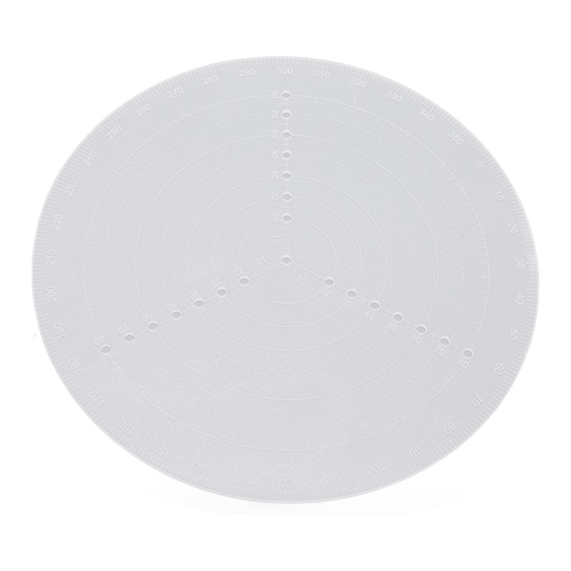 Round Center Finder Acrylic Semi Transparent Compass Drawing Measurement Tools
