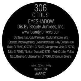 Beauty Junkees Citrus Irridescent Orange Eyeshadow - Highly Pigmented Professional Makeup Eye Shadow Single Pan, Wet or Dry Magnetic Refill, Paraben Gluten Free Make Up, Cruelty Free Cosmetics [26mm]