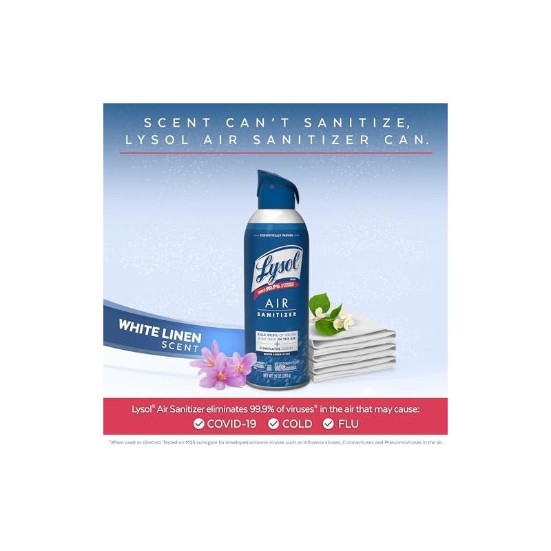 Lysol Air Sanitizer Spray, For Air Sanitization and Odor Elimination,