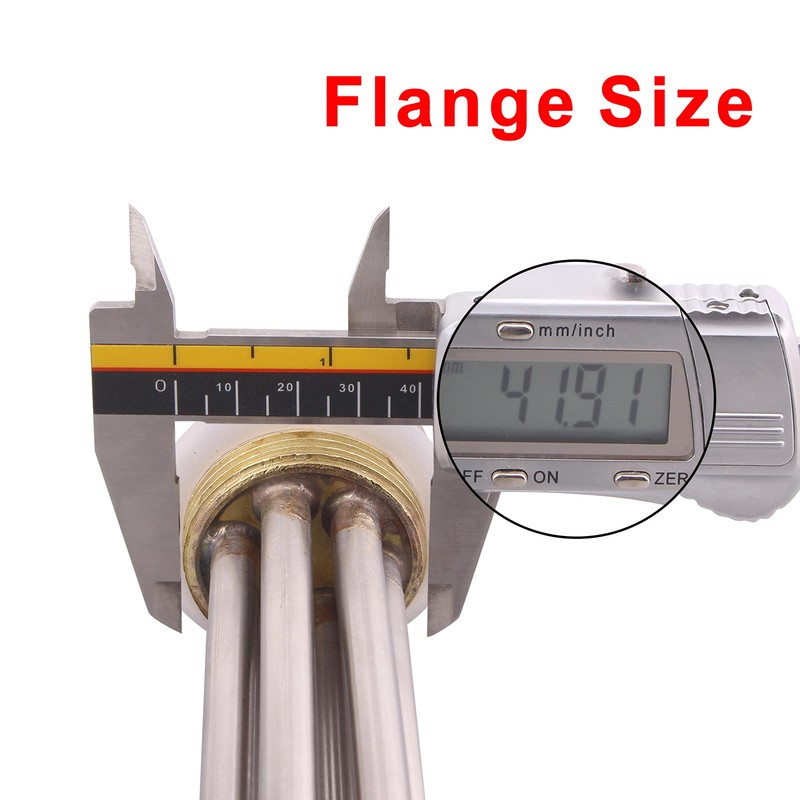 DERNORD 36V Water Heater Element 1200 Watt 1.25Inch Copper Flange