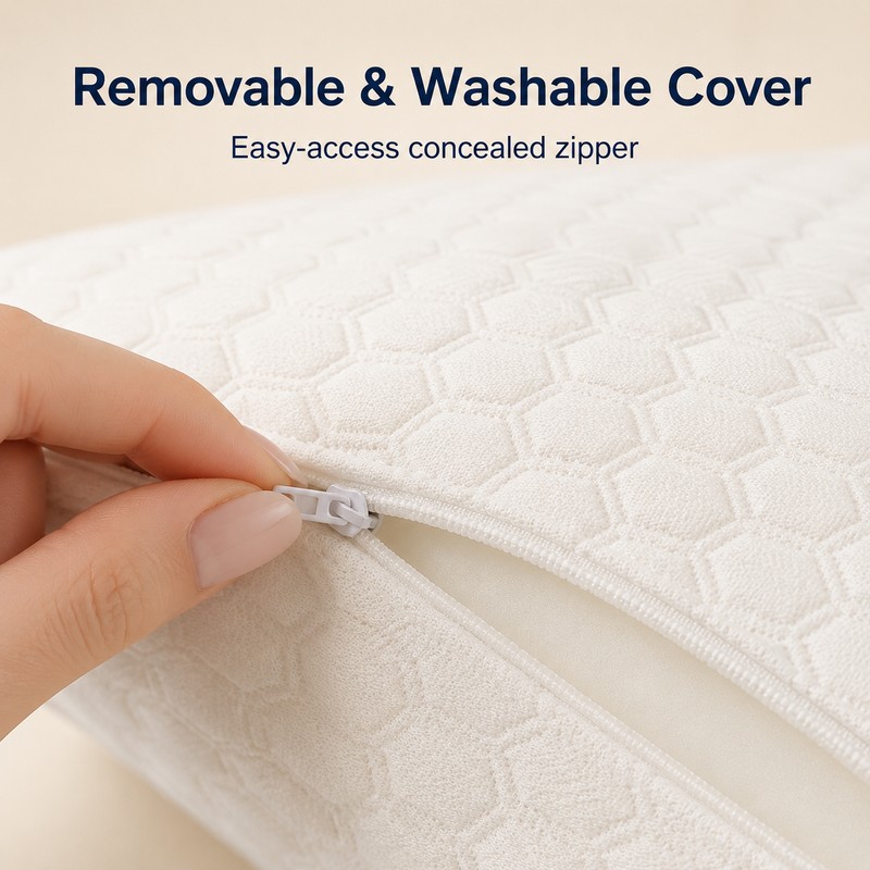 Couple Memory Foam Pillow with Arm Channel Side Sleeper Neck