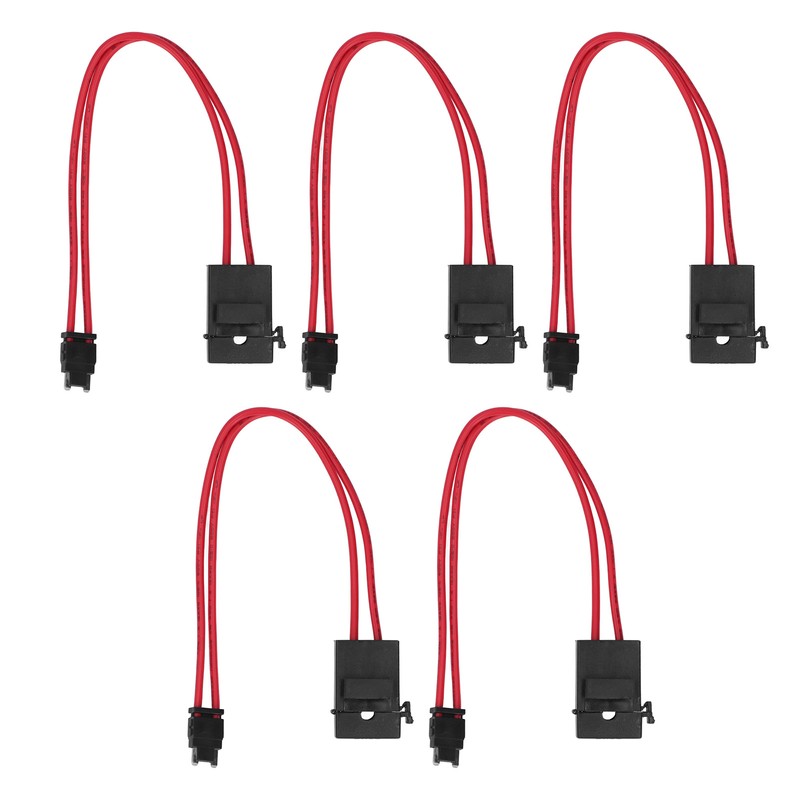 5Pcs Car Fuse Holder Connector Mini Heavy Duty Wire Extension