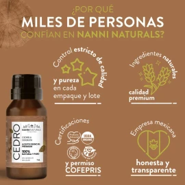 Aceite Esencial De Cedro Puro 15ml Para Difusor Y Aroma