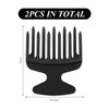 2 Pieces Mini Plastic Comb Wide Tooth Comb Hairdressing Salon