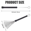 2 x drum brushes, jazz broom, drum stick brush, retractable