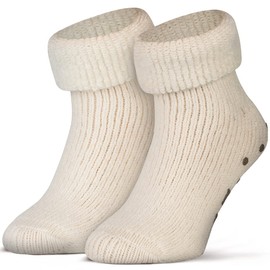 Piarini ABS Stopper Socks – Wool Socks – Winter Socks – Norwegian Socks with Terry Cloth – Women Men – Various Colours – 1 Pair. -