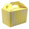 Lotus 20-Pack Yellow Stripe Design Party Boxes - Ideal for