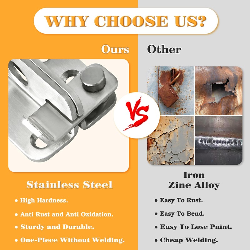 Alise Flip Latch Gate Latch,Shed Door Latch Barn Door Lock