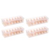 sourcing map Cable Storage Box with Compartments, Cable Organizer Transparent