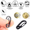 Jrzyhi 15pcs Mini Carabiner Buckle Spring Backpack Clasps Spring Carabiner