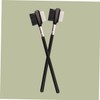 Baluue Sturdy Eyebrow Lash Brush Set Wooden Handle Double-use Makeup