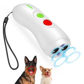 (Newest Improved Model) Waste Barking Prevention Device, Dog Training Device, Dual Ultrasonic Vocator & Smart Frequency Control, 2-Stage Sensitivity Adjustment, Effective Distance 39.4 ft (15 m),