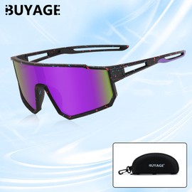 BUYAGE Kids Sunglasses Polarized Youth Baseball Sunglasses for Boys Girls Teens Sports Cycling Softball Running Glasses