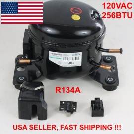 Undisclosed SIKELAN QD30H11G REFRIGERATION COMPRESSOR 1/10 HP 256BTU 110-120V R134A 50-60HZ