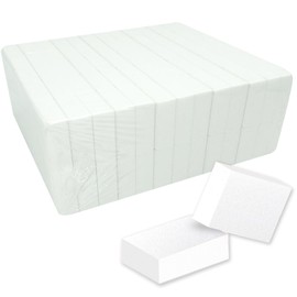 MARYTON Maryton Nail Buffer Mini Block Files, 100/120 Grit for Acrylic Nails, 130 Count (White)