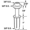 Prime-Line N 7302 Bi-Fold Top Mount Pivot and Guide, 3/8