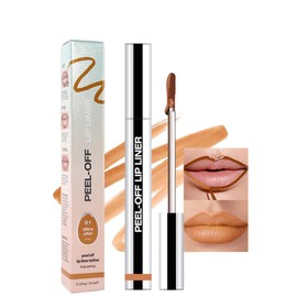 Mivota Matte Liquid Lip Stain Peel Off Lip Liner Tattoo -Warm Camel, Waterproof Smudge-Proof Lip Gloss, Long-Lasting Non-Stick Cup Formula, Natural Peel Off Design for All Skin Types #01