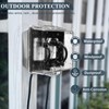 PILISPARK 2-Gang Baby Safety Dual Outlet Cover Box - Fit