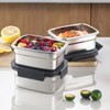 BEFOY 4PCS Stainless Steel Food Storage Container with Lids Bento