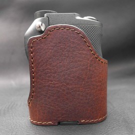 MUZIRI KINOKOO A7C Genuine Leather Protective Case for Sony A7C/α7C Bottom Case Sony A7C Grip Case Genuine Leather, brown, A7C bag